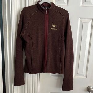 Arc'teryx Brown Jacket with Red Accents